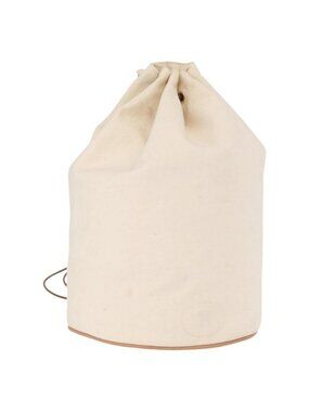 Authentic HERMES Porochon Mimir GM Shoulder Bag Canvas White Gold